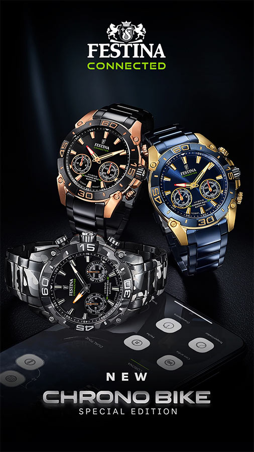 Festina Connected F20549/1 - Orologio Smartwatch Uomo In Acciaio, Cassa Rosa, Calendario Giorno E Data