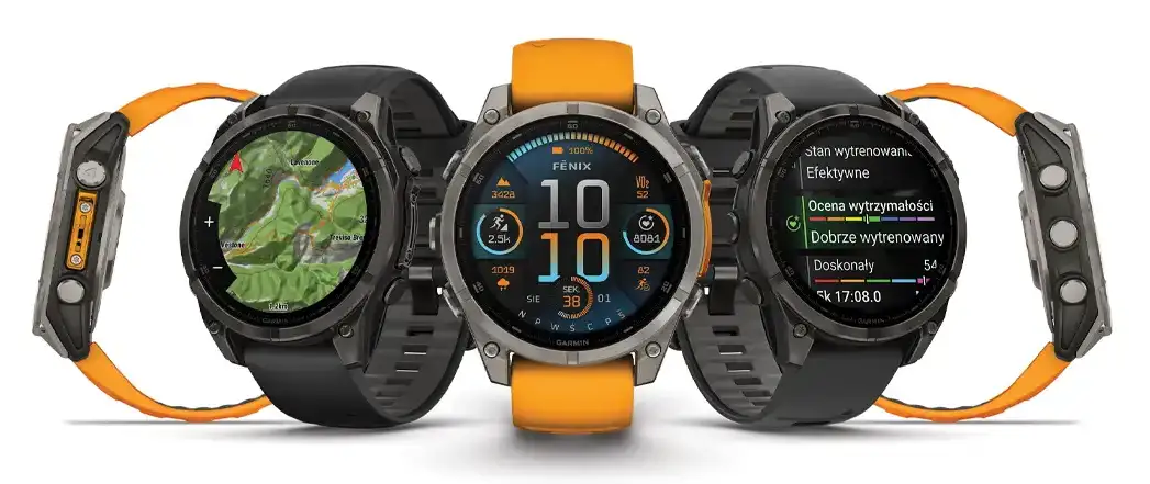 Garmin Fenix 8 47mm smartwatch z ekranem AMOLED