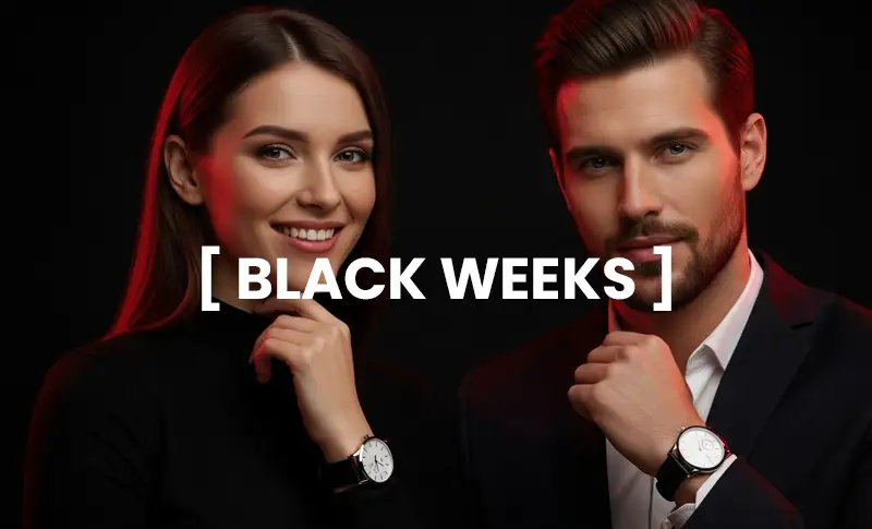 Zegarki z najlepszymi rabatami i zniżkami cenowymi Black Week