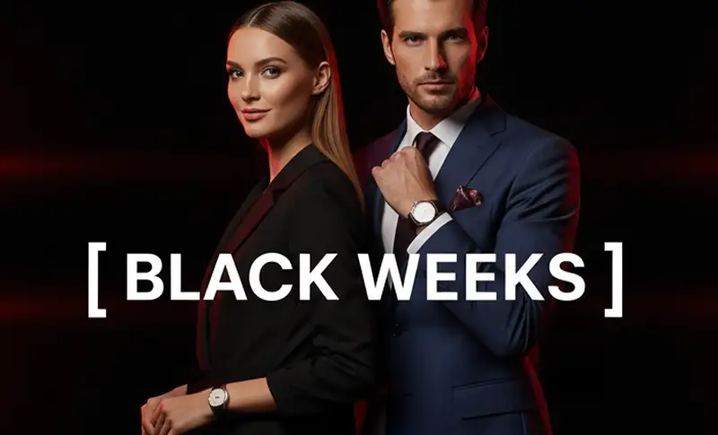 Zegarki z najlepszymi rabatami i zniżkami cenowymi Black Week