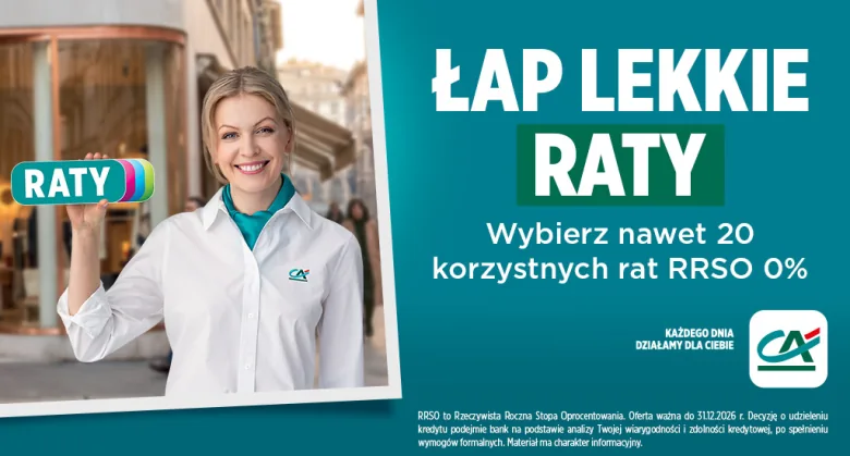 Zegarki na raty 0% w sklepie Doliński Watch Service: Credit Agricole, nawet 20 rat, RRSO 0%