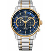 Męski zegarek Citizen AN8194-51L z chronografem, niebieska tarcza
