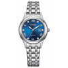 Wieczorowy zegarek damski z kryształkami i niebieską tarczą Citizen Lady FE1240-81L
