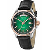 Elegancki zegarek Epos Passion Day Date 3501.142.34.93.25 z zieloną tarczą