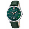 Festina klasyczny zegarek męski na zielonym pasku skórzanym