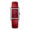 Czerwony zegarek Longines DolceVita L5.512.4.91.2