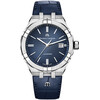 Maurice Lacroix Aikon Automatic 42 mm AI6008-SS001-430-1 zegarek z niebieską tarczą i niebieskim paskiem