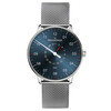 MeisterSinger Neo Pointer Date Sunburst Steel Blue zegarek męski i damski 36 mm.