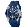 Zegarek nurkowy Epos Sportive Diver 3504.131.96.16.56 z niebieskim paskiem gumowym.