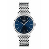 Klasyczny zegarek damski Tissot z niebieską tarczą