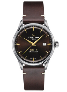 Zegarek z brązową tarczą Certina DS-1 Powermatic 80 C029.807.11.291.02