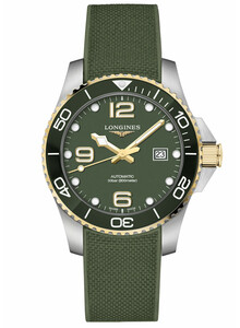 Zielony zegarek nurkowy Longines HydroConquest Automatic L3.782.3.06.9