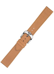 Pasek T600042558 w kolorze brązowym do zegarków Tissot Visodate Quartz