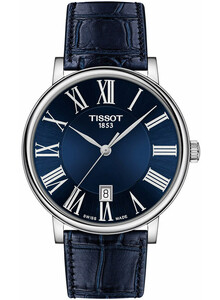 Tissot Carson Premium T122.410.16.043.00 męski zegarek klasyczny na skórzanym pasku
