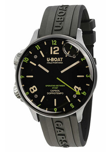 U-BOAT Capsoil Verde Doppiotempo zegarek z pęcherzykiem powietrza na tarczy