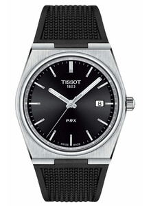 Męski zegarek na czarnym pasku Tissot PRX