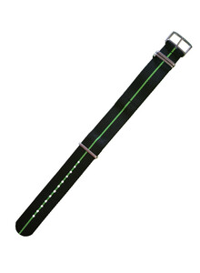 Pasek NATO Traser 107418 czarny 22 mm