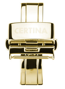 Zapięcie Certina C640019459 18 mm w kolorze żółtego złota