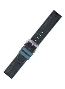 Wodoodporny pasek skórzany z gumowym spodem Tissot T852046785
