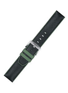 Wodoodporny pasek skórzany z gumowym spodem Tissot T852.046.787