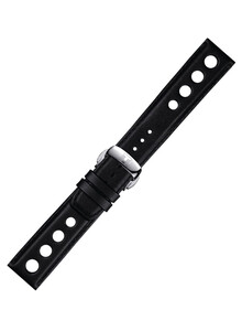 Czarny pasek Tissot T852.037.163 z zapięciem motylkowym.