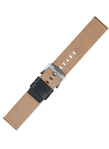 Tekstylny pasek Tissot T852.046.752 22 mm kolor beżowy