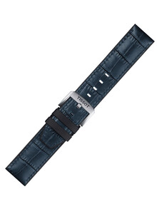 Wodoodporny pasek skórzany z gumowym spodem Tissot T852.046.765