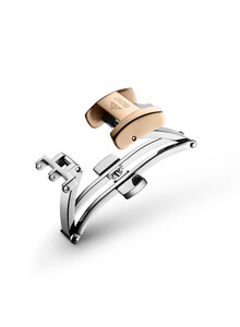 Zapięcie motylkowe do paska Longines różowe złoto 18 mm