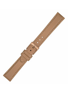 Beżowy pasek do damskiego zegarka Tissot. Szerokość 16 mm.