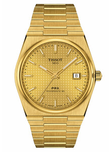 Pozłacany zegarek męski Tissot PRX