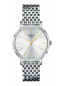 Srebrny zegarek damski Tissot na bransolecie