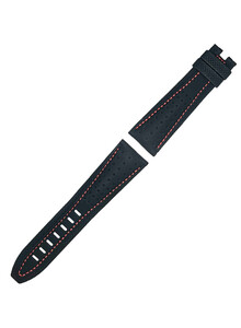 ML740-000066 pasek skórzany z czerwoną nicią Maurice Lacroix Pontos PT6009