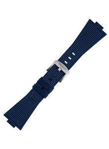 Oryginalny pasek gumowy Tissot PRX T852.049.050 kolor granatowy