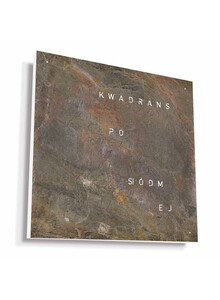 Zegar Qlocktwo Earth 45 Glintscape w języku polskim