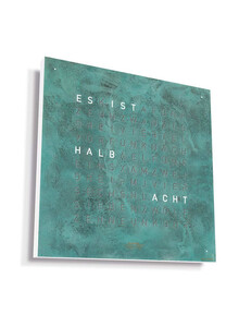 Zegar Qlocktwo Earth 45 Vintage Copper w języku niemieckim