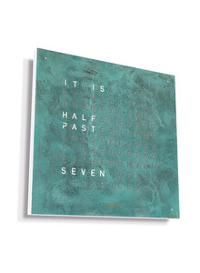 Zegar Qlocktwo Earth 45 Vintage Copper w języku angielskim