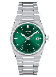 Tissot PRX T137.210.11.081.00 zegarek z zieloną tarczą