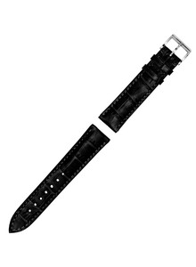 Oryginalny pasek MeisterSinger kolor czarny, wzór aligatora