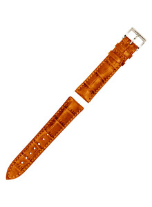 Oryginalny pasek MeisterSinger kolor brązowy, wzór aligatora