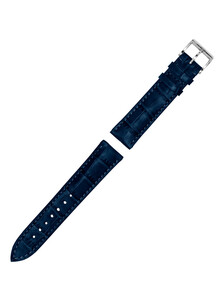 Oryginalny pasek MeisterSinger kolor niebieski, wzór aligatora