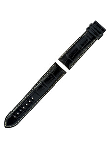 Czarny pasek Certina 22 mm bez zapięcia