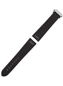 czarny pasek z zapieciem do zegarka Rado