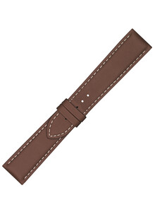 Brązowy pasek do zegarka Tissot, szerokość 21 mm