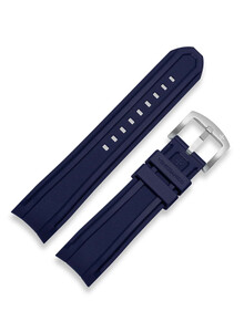 Gumowy pasek do zegarka Venezianico szerokość 22 mm niebieski