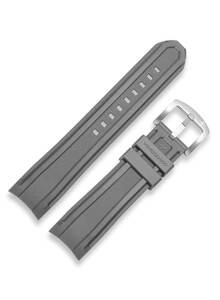 Gumowy pasek do zegarka Venezianico szerokość 22 mm szary
