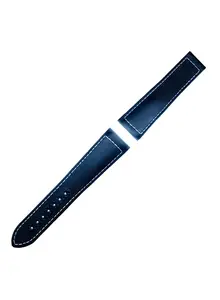 Tekstylny pasek Longines L682169307 bez zapięcia, kolor granatowy