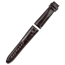 Brązowy pasek Maurice Lacroix bez zapięcia do zegarków Pontos Chrnograph. Szerokość 21 mm