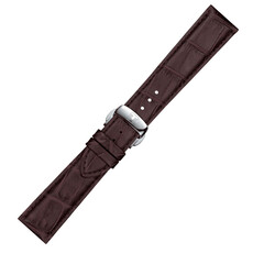 Brązowy pasek Tissot T852.045.399 z zapięciem motylkowym.