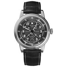 Aviator zegarek z datownikiem i dniem tygodnia