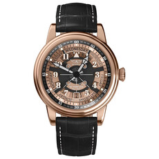 Złoty zegarek szkieletowy Aviator